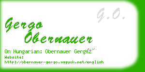 gergo obernauer business card